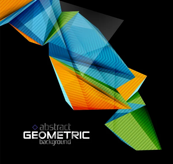 Siyah dokulu kağıt geometrik şekiller — Stok Vektör