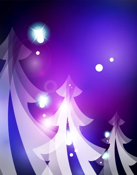 휴일 블루 추상 배경, 겨울 눈송이, 크리스마스와 새 해 디자인 서식 파일 — 스톡 벡터