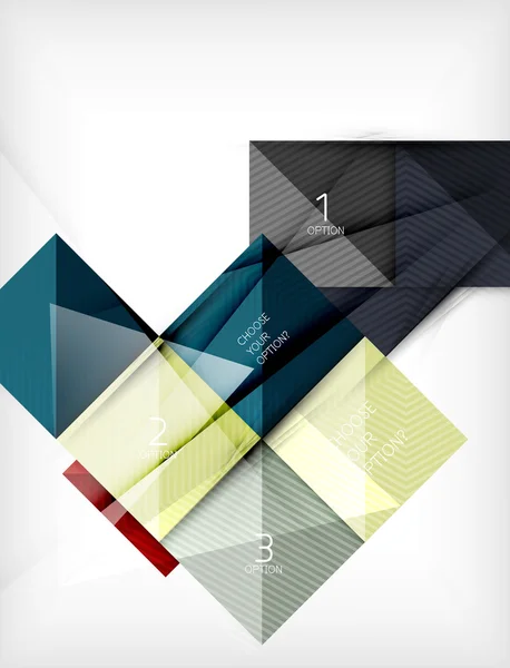 Papier forme carrée bannière — Image vectorielle