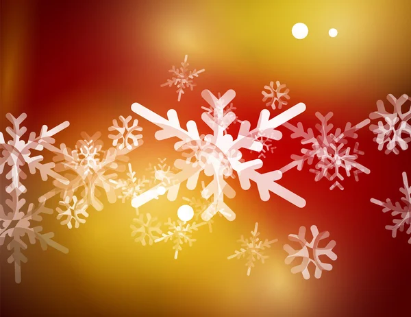 Vector Merry Christmas abstracte achtergrond, sneeuwvlokken in de lucht — Stockvector