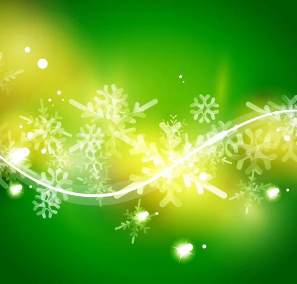 Vector Joyeux Noël fond abstrait, flocons de neige dans l'air — Image vectorielle