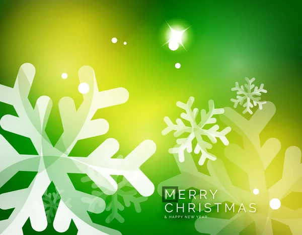 矢量圣诞抽象背景，雪花在空中 — 图库矢量图片