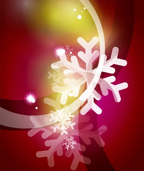 Vector Merry Christmas abstracte achtergrond, sneeuwvlokken in de lucht — Stockvector