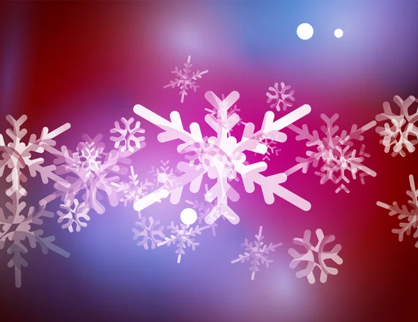 Vector Merry Christmas abstracte achtergrond, sneeuwvlokken in de lucht — Stockvector