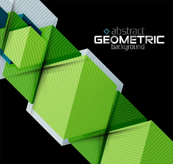 Siyah dokulu kağıt geometrik şekiller — Stok Vektör