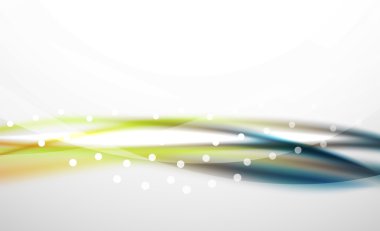 Renkli dalga çizgi, ışık ve gölge efektleri ile arka plan