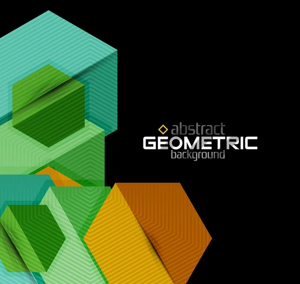 Siyah dokulu kağıt geometrik şekiller — Stok Vektör