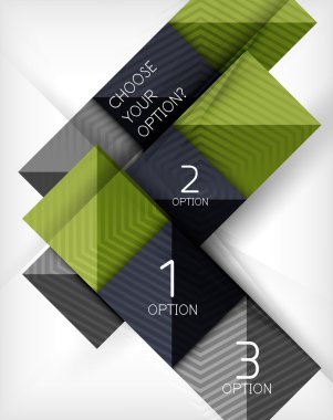 Kağıt tarzı tasarım şablonları, kare arka plan, geometrik düzen