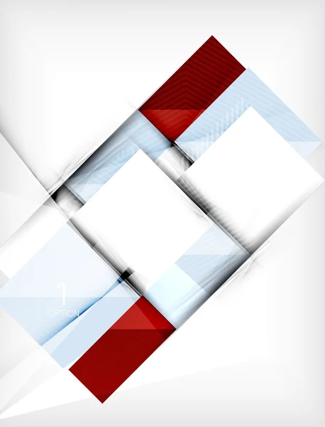 Papierowe kwadratowe kształty transparent — Wektor stockowy
