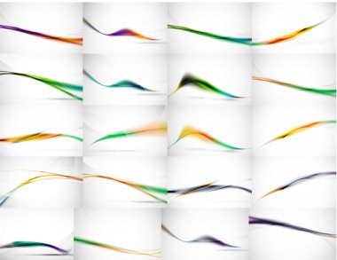 Soyut arka planlar, dalgalar, çizgiler ve kavramlar akan hareket evrensel büyük mega ayarla