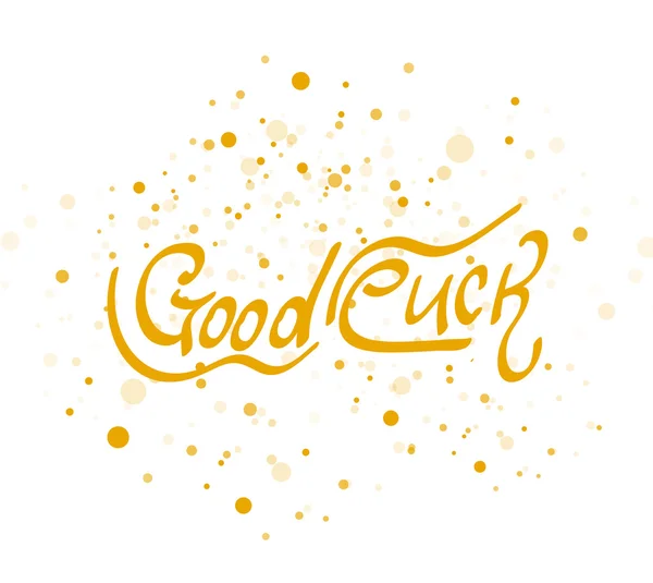 Good luck lettering word — Stock Vector