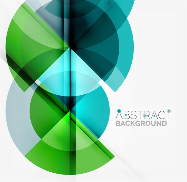 Diseño geométrico fondo abstracto - círculos — Vector de stock