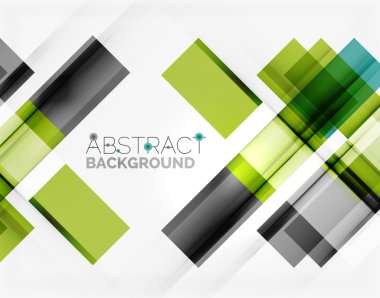 Düz parlak geometrik tasarım hatları