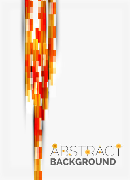 Geometrical design background, straight lines on white