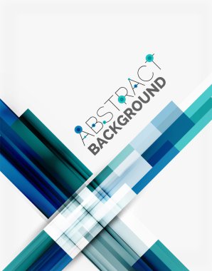 Geometrik tasarım arka plan, beyaz üzerine düz çizgiler