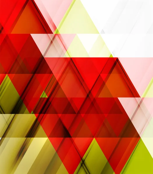 Průhledné překrývající se trojúhelníky na bílém pozadí. Podnikání nebo technologií minimální futuristické šablona — Stockový vektor