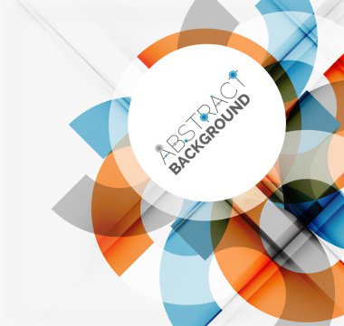 Geometrik vektör arka plan, daire şekilleri