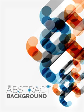 Geometrik vektör arka plan, daire şekilleri