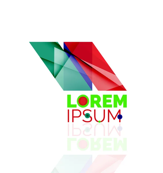 Logo, astratta icona geometrica del business — Vettoriale Stock