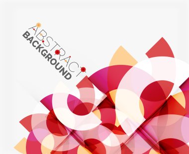 Geometrik vektör arka plan, daire şekilleri