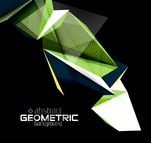 Texturerat papper geometriska former på svart — Stock vektor