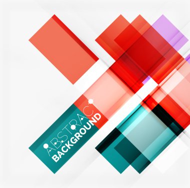 Düz parlak geometrik tasarım hatları