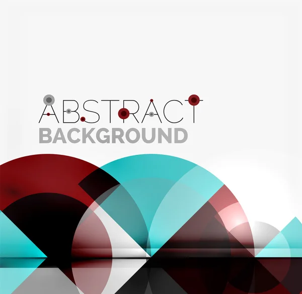 Geometrisch ontwerp abstracte achtergrond - cirkels — Stockvector