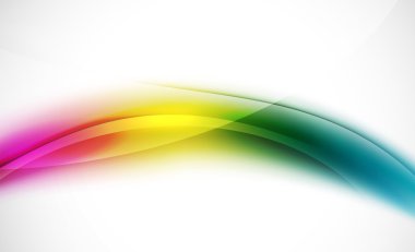 Renkli dalga çizgi, ışık ve gölge efektleri ile arka plan