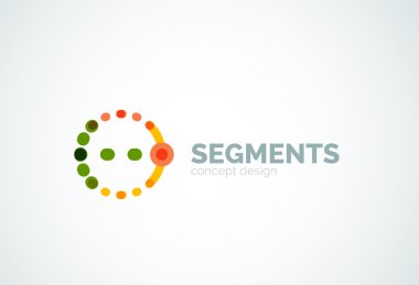 Vektör anahat en az soyut geometrik logosu