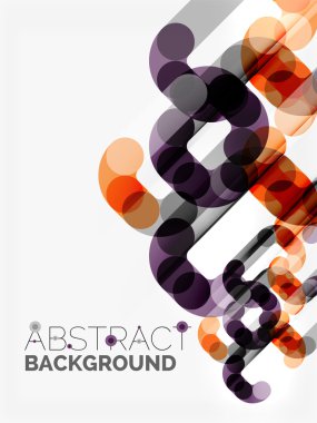 Geometrik vektör arka plan, daire şekilleri