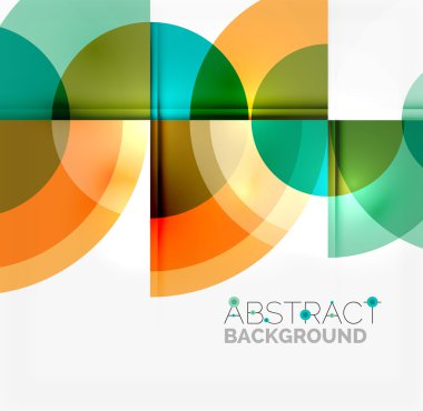 Geometrik tasarım arka plan - daireler