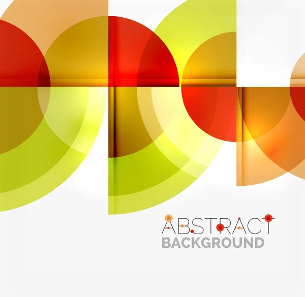 Geometrisch ontwerp abstracte achtergrond - cirkels — Stockvector