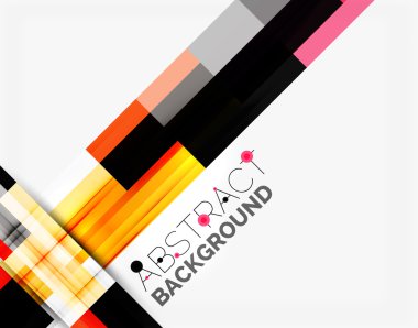 Geometrik tasarım arka plan, beyaz üzerine düz çizgiler