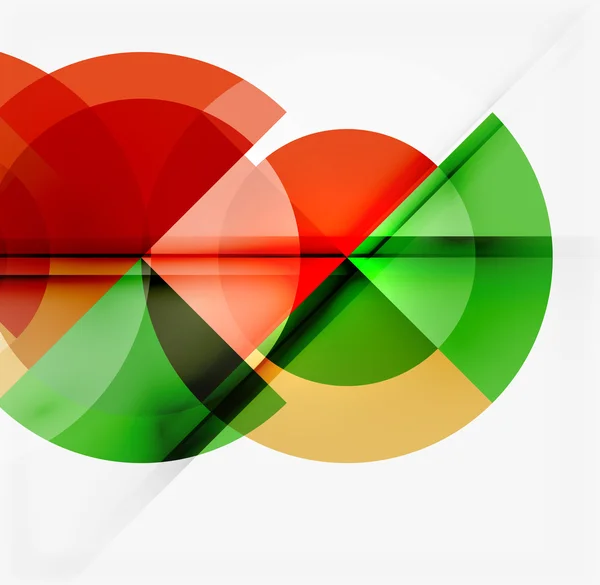 Geometriska design abstrakt bakgrund - cirklar — Stock vektor
