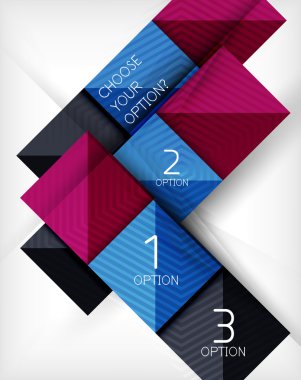 Kağıt tarzı tasarım şablonları, kare arka plan, geometrik düzen