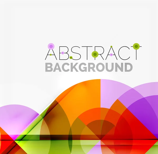 Geometric design abstract background - circles — Stock Vector