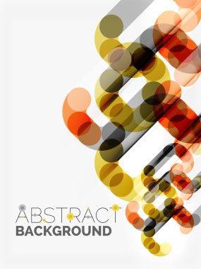 Geometrik vektör arka plan, daire şekilleri