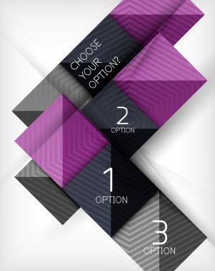 Kağıt tarzı tasarım şablonları, kare arka plan, geometrik düzen