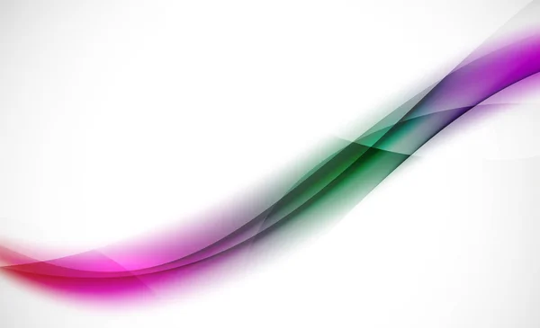 Linha de onda colorida, fundo abstrato com efeitos de luz e sombra — Vetor de Stock