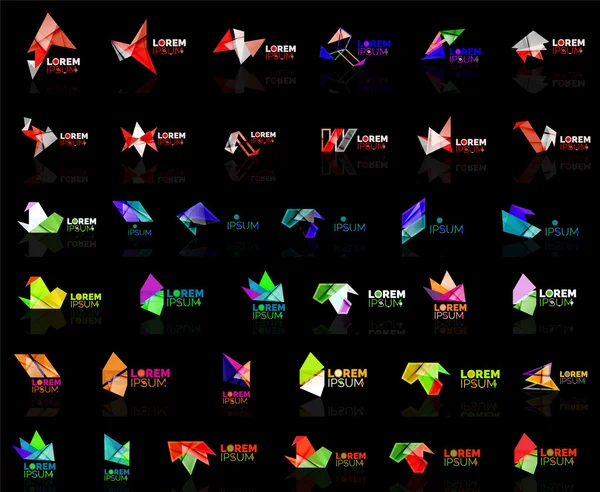 Rosną się strzałka origami streszczenie wektor logo projekt szablonu papieru kreatywne biuro ikona biznes firmy symbol koncepcja — Wektor stockowy