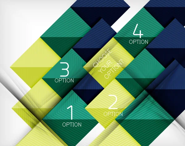 Pappers-stil designmallar, fyrkantiga abstrakt bakgrund, geometriska layout — Stock vektor