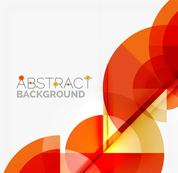 Geometrisch ontwerp abstracte achtergrond - cirkels — Stockvector