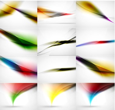 Arka plan ayarlamak, dalga şablonları bulanık. Vektör