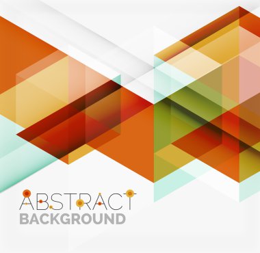 üçgen arka plan gölge efektleri ile