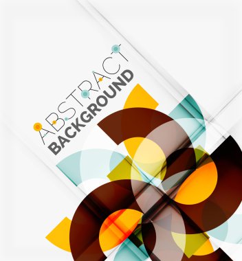 Geometrik vektör arka plan, daire şekilleri