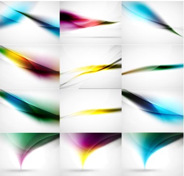 Arka plan ayarlamak, dalga şablonları bulanık. Vektör