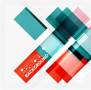 Düz parlak geometrik tasarım hatları