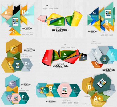 Geometrik Infographic afiş
