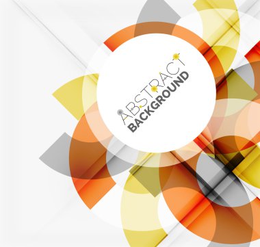 Geometrik vektör arka plan, daire şekilleri