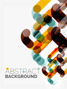 Geometrik vektör arka plan, daire şekilleri